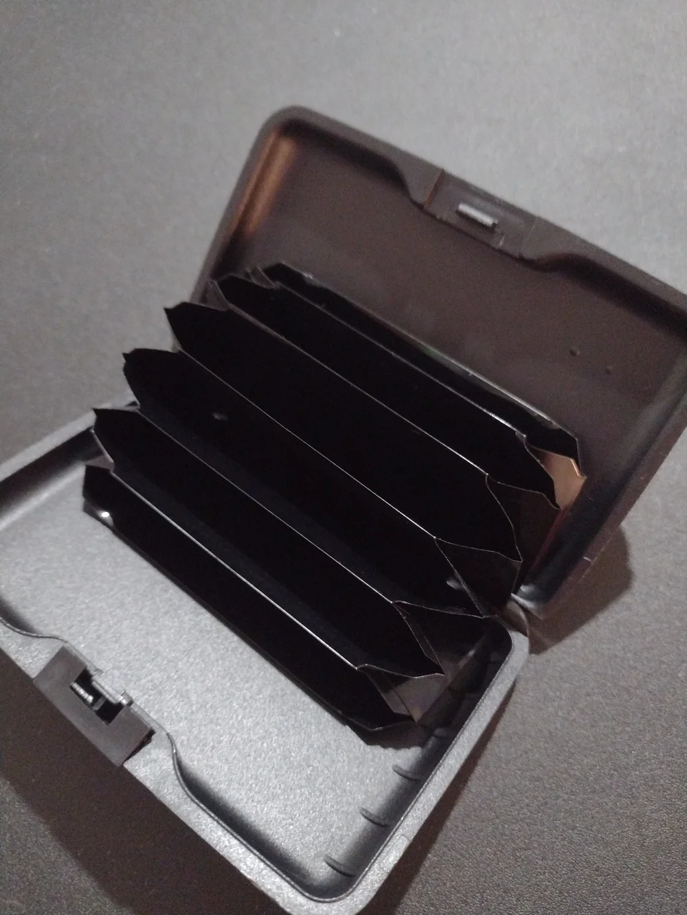 Silver Metallic Credit Card Wallet